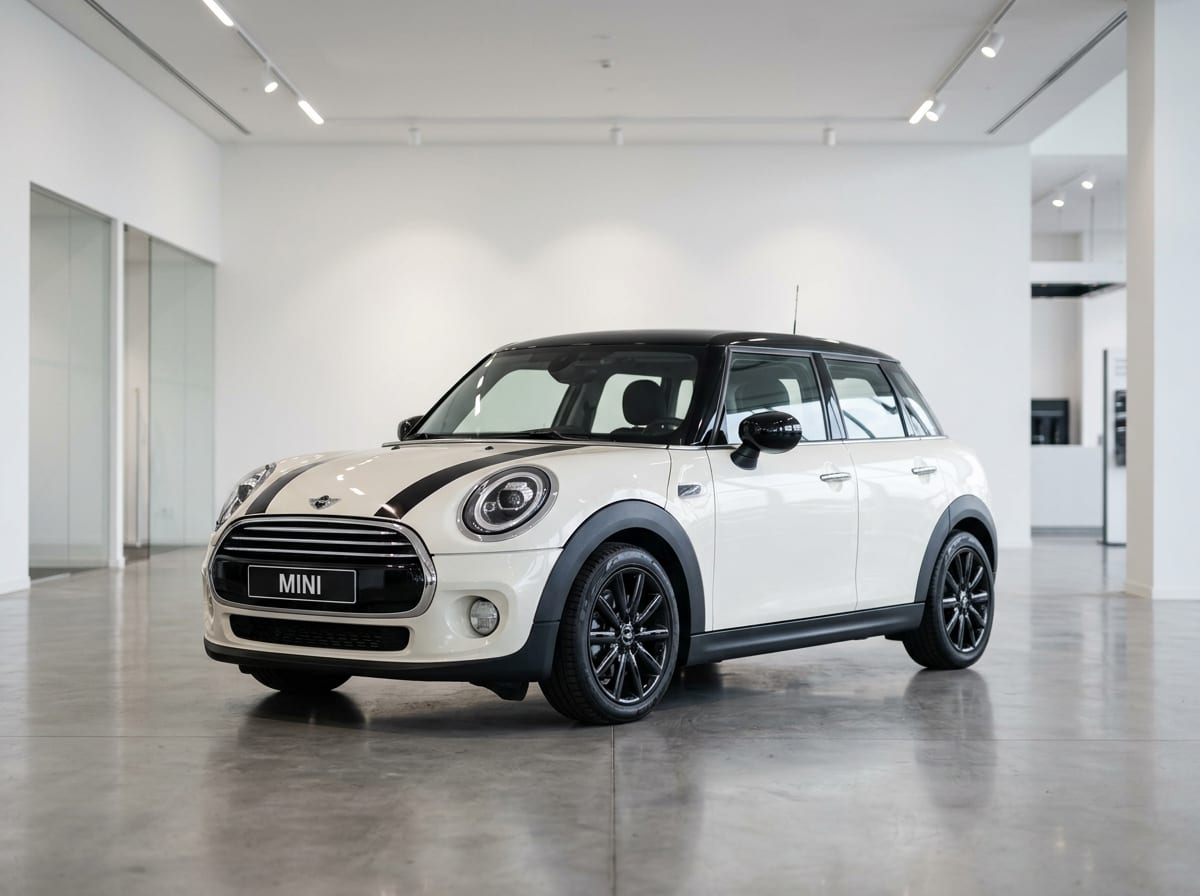 Beyaz bir Mini